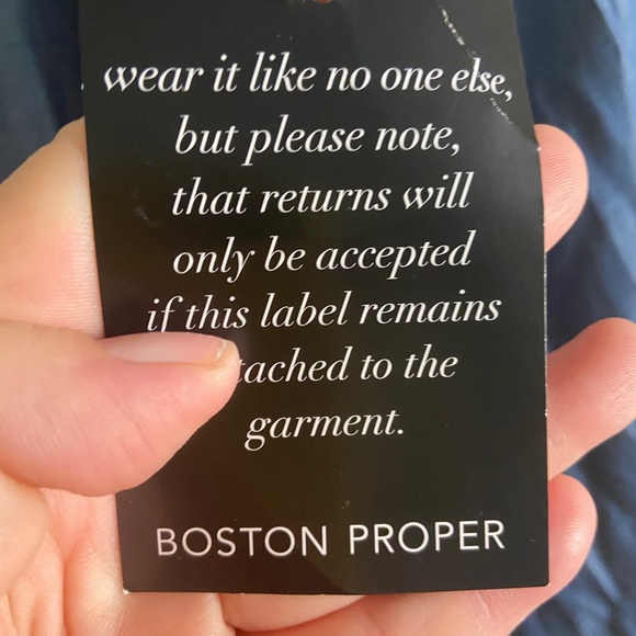 Boston Proper NWT Chambray Dress SZ 10 - Picture 5 of 12